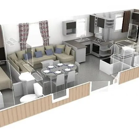 Mobilhome Climatise 3 2 Salles De Bain, 4 Etoiles, Les Charmettes *